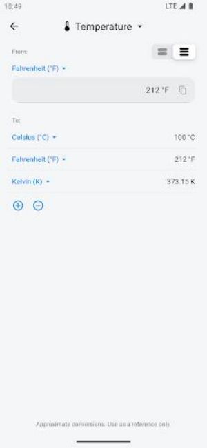 Unit Converter - AUC Screenshot 2