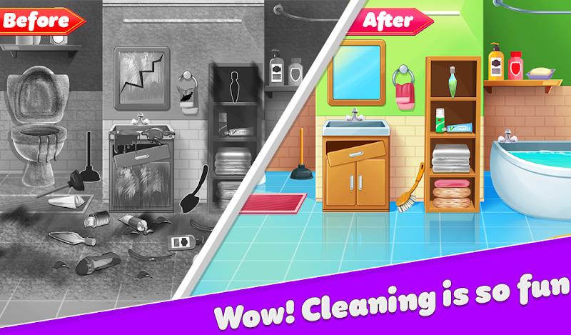 Dream Home Cleaning Game Wash Captura de tela 3