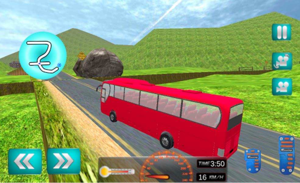 Bus Driving Hill Station Sim Скриншот 3