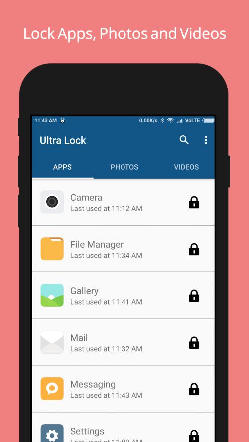 Ultra Lock Capture d'écran 1