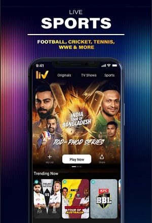 Sony LIV: Sports & Entmt Screenshot 4