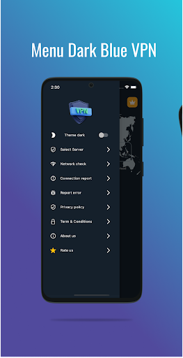 Dark Blue VPN - Fast & Secure 스크린샷 4