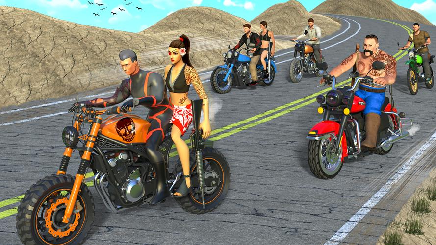 Gangster Bike: Real Race Game Capture d’écran 3