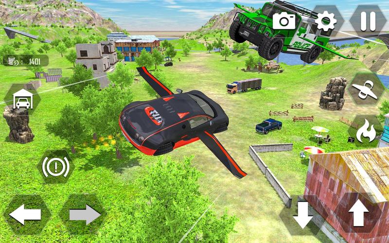 Flying Car Extreme Simulator应用截图第4张
