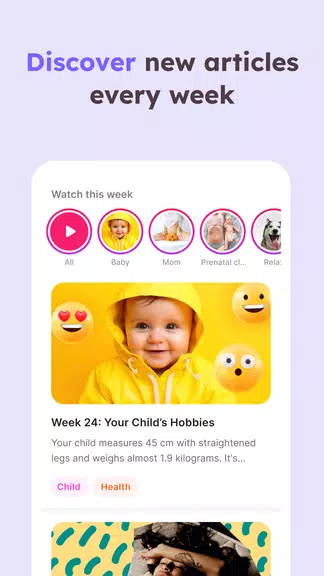 Momly: Pregnancy App & Tracker Capture d’écran 4