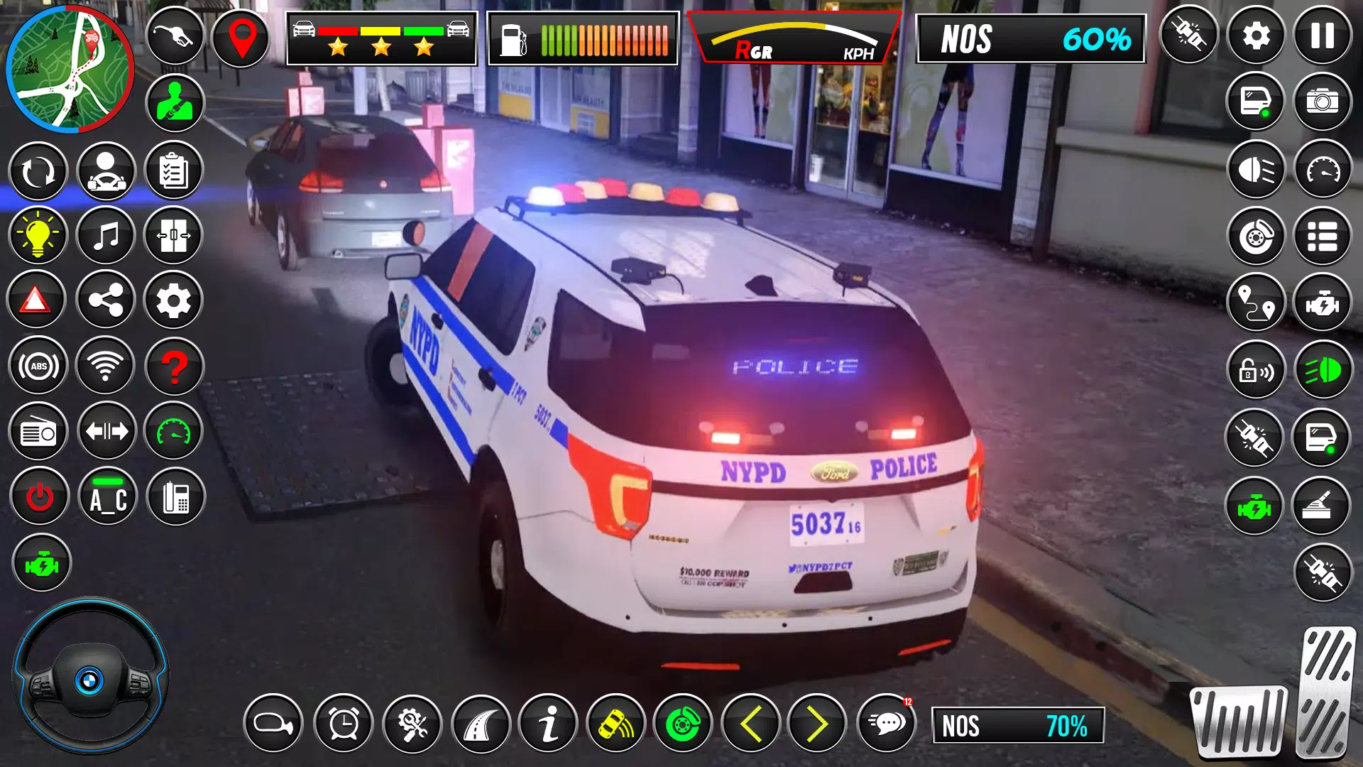 US Police Car Chase Car Game Скриншот 3