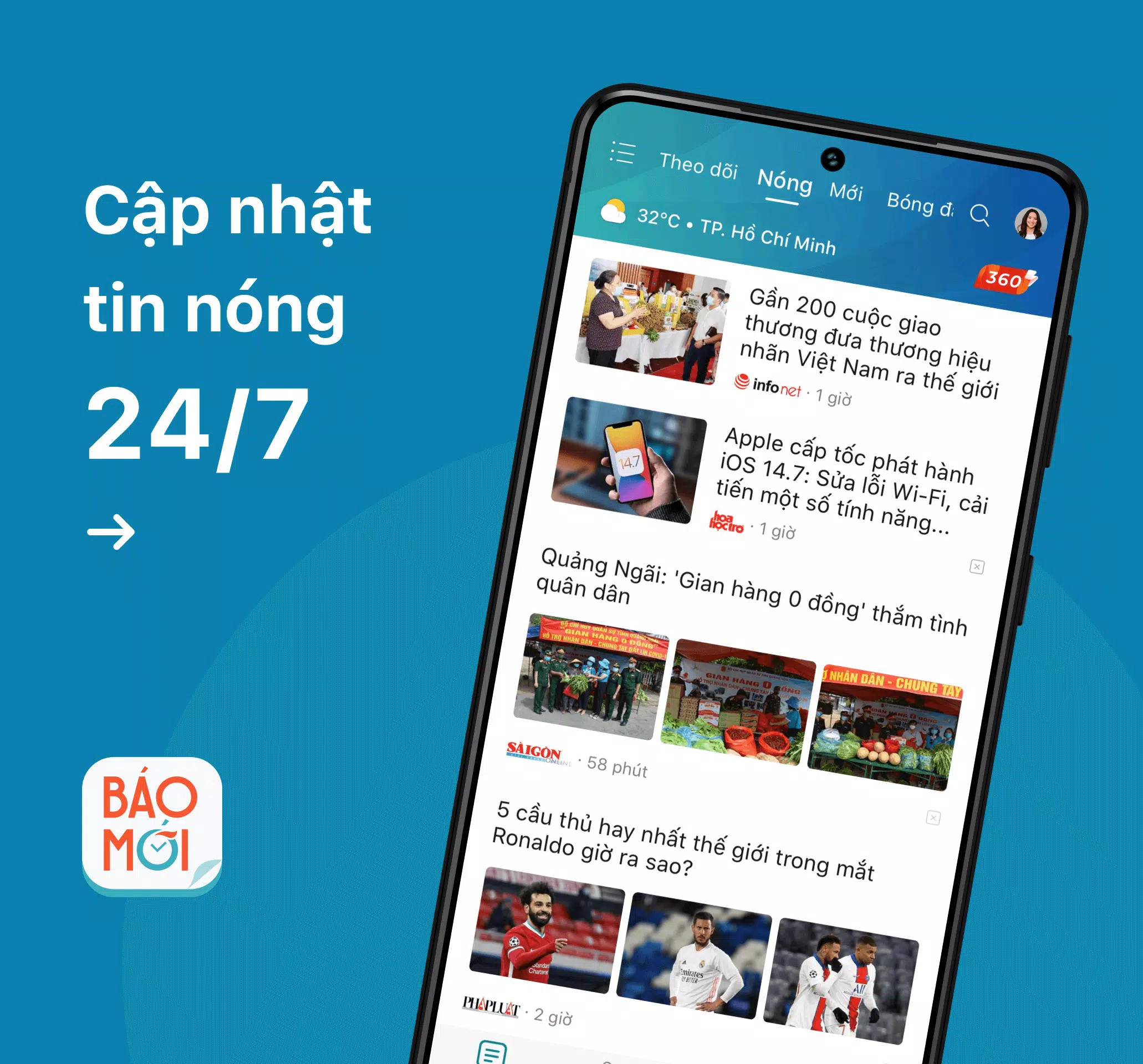 Báo Mới - Tin mới 24h應用截圖第1張