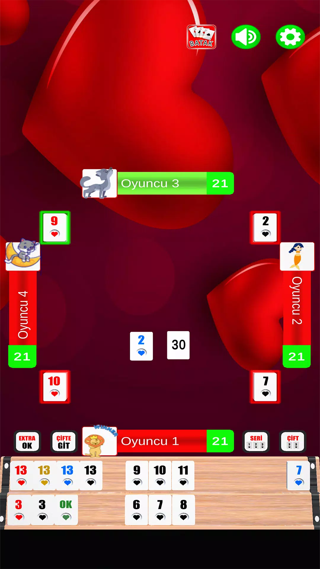 Okey - internetsiz Dikey ekran Screenshot 2
