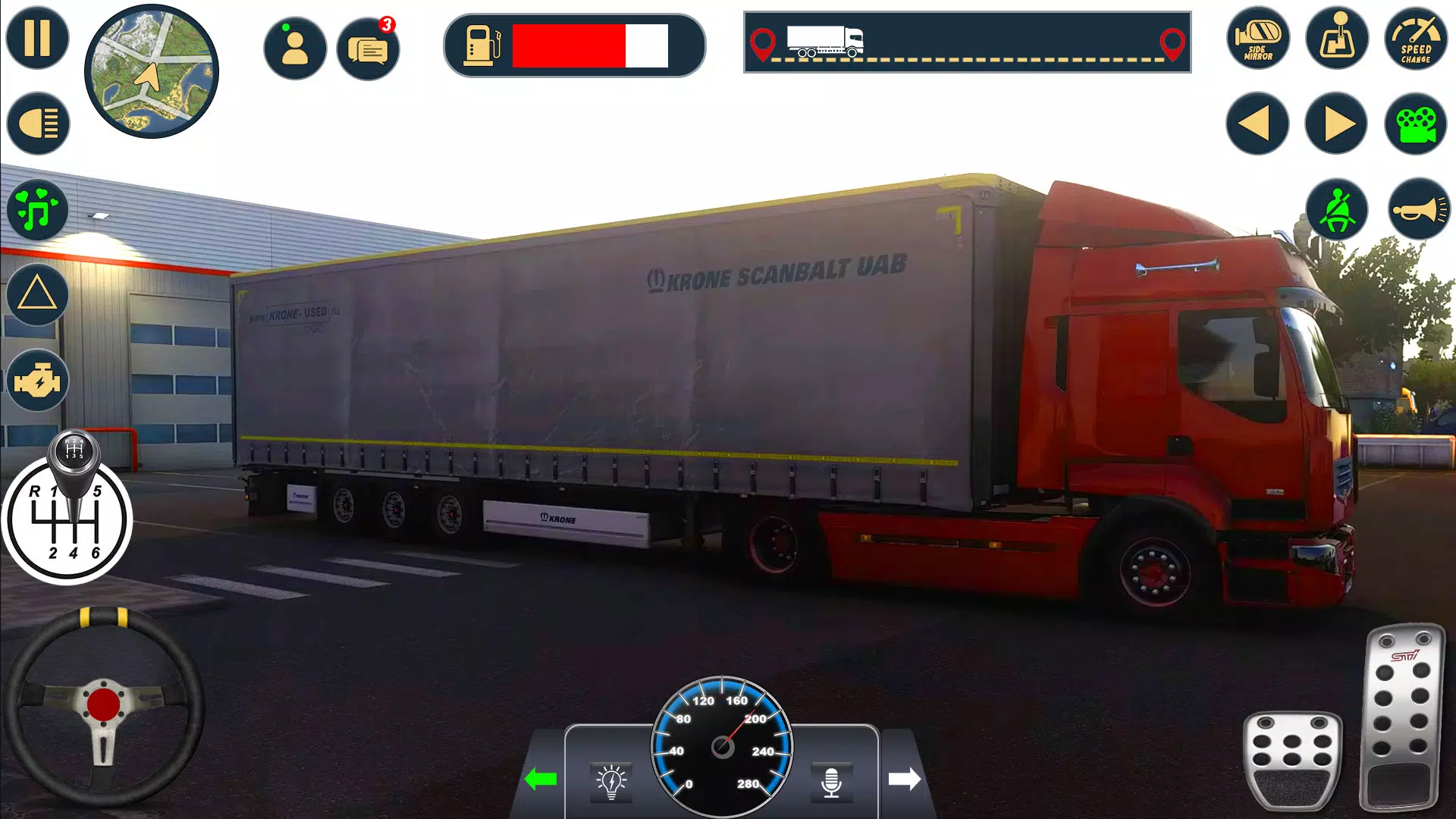 Euro Cargo Truck Simulator 3D Captura de tela 1