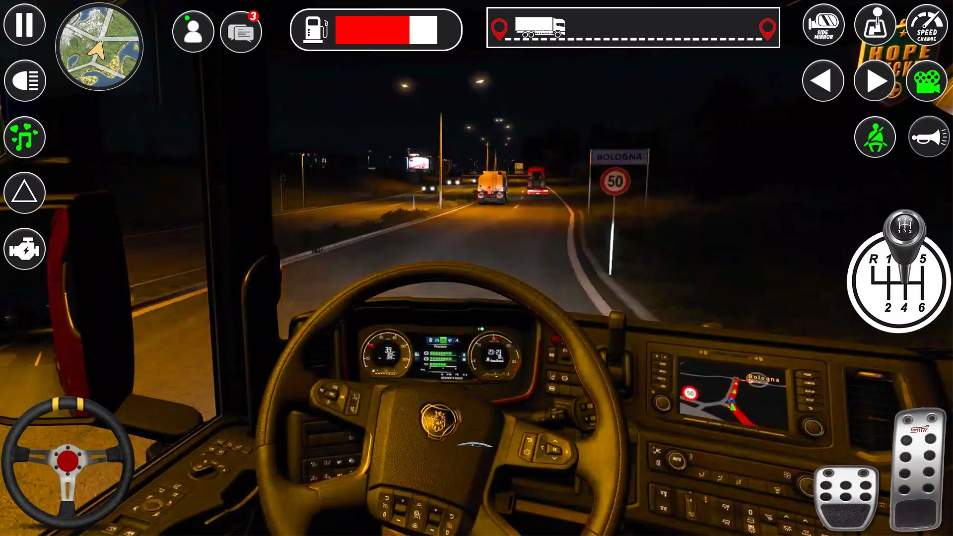 Euro Cargo Truck Simulator 3D Captura de tela 2