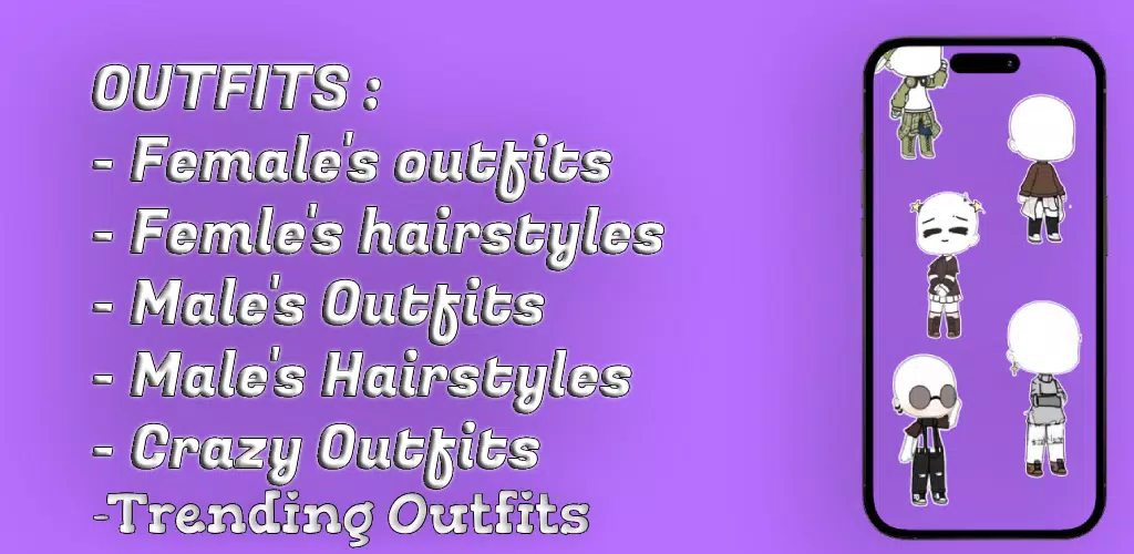 Gacha Outfits and Hairstyles Capture d’écran 2