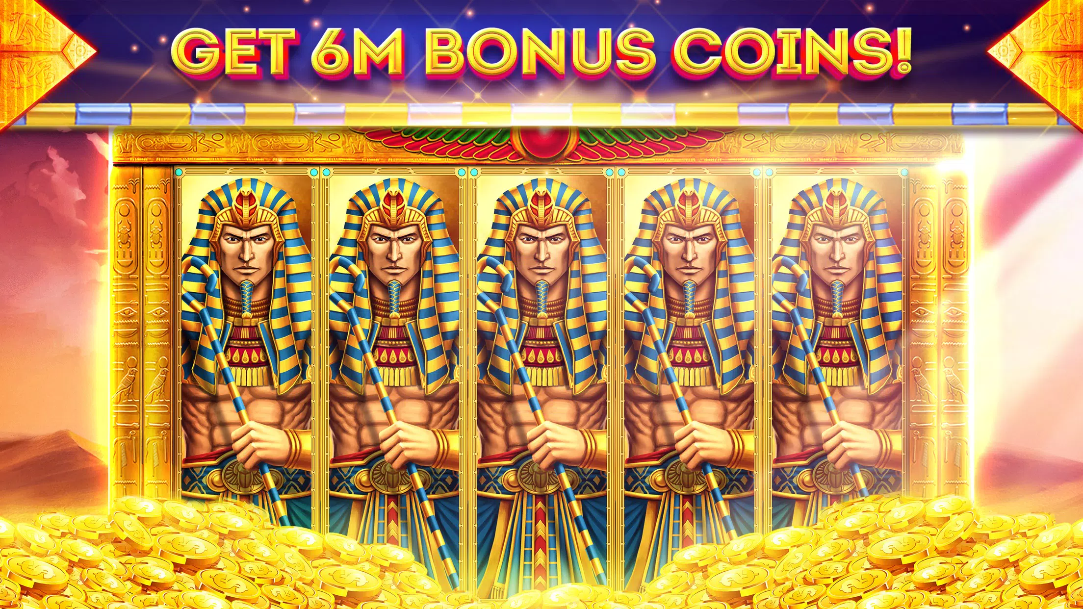 Pharaohs of Egypt Slots Casino Capture d’écran 1