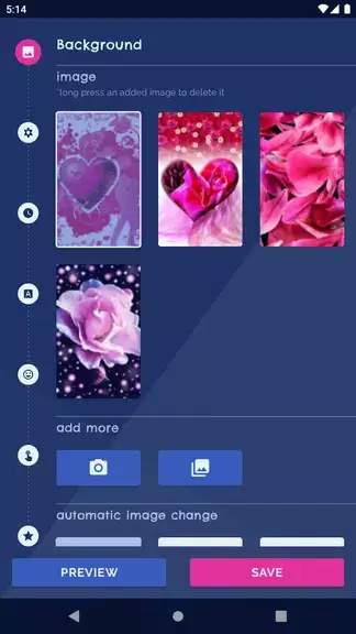 Sweet Love Live Wallpaper Captura de pantalla 1