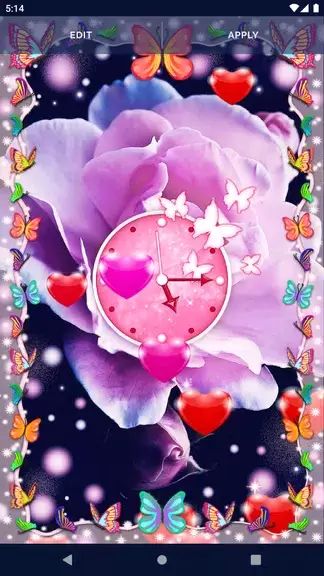 Sweet Love Live Wallpaper Captura de pantalla 2