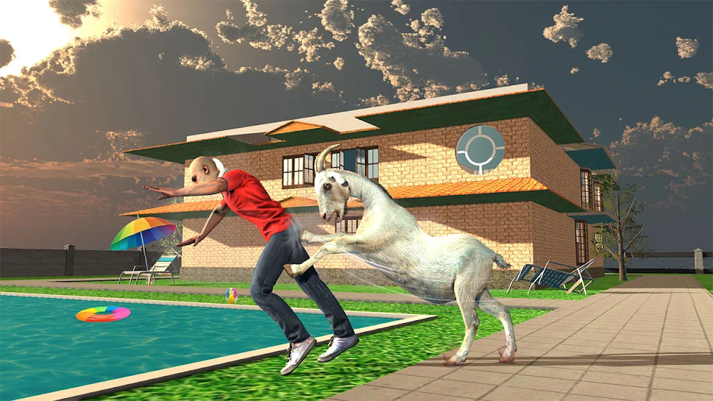 Goat Sim Crazy City Simulator Screenshot 2