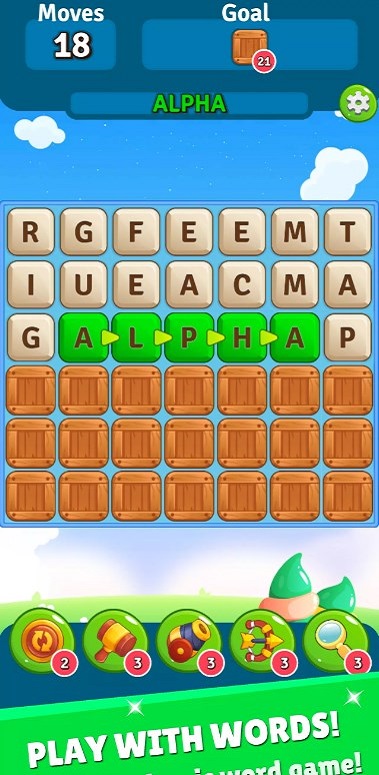 Alpha Betty Scape - Word Game 스크린샷 2