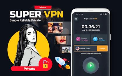 Super Fast VPN Master Proxy Captura de tela 1