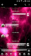 SMS Messages GlassNebula Theme Captura de tela 2