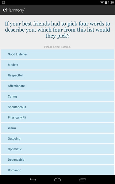 eHarmony Screenshot 1
