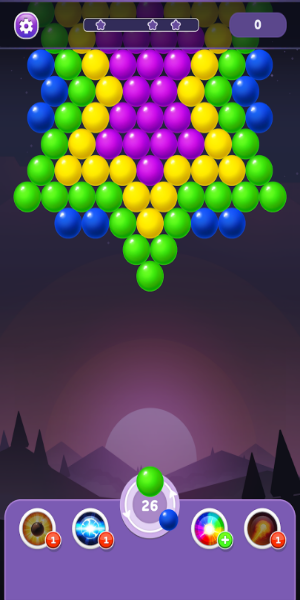 Bubble Shooter Rainbow Captura de pantalla 1