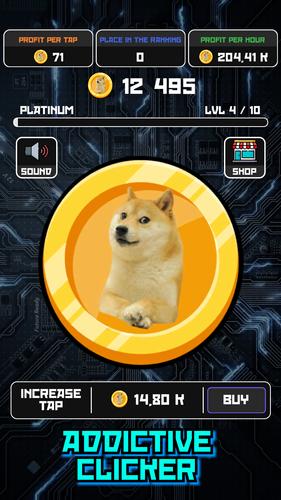Crypto Clicker Doge Coin Idle Скриншот 2
