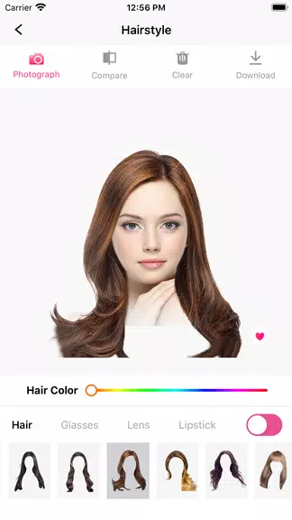 Hair Makeover-modiface・haircut Capture d’écran 2