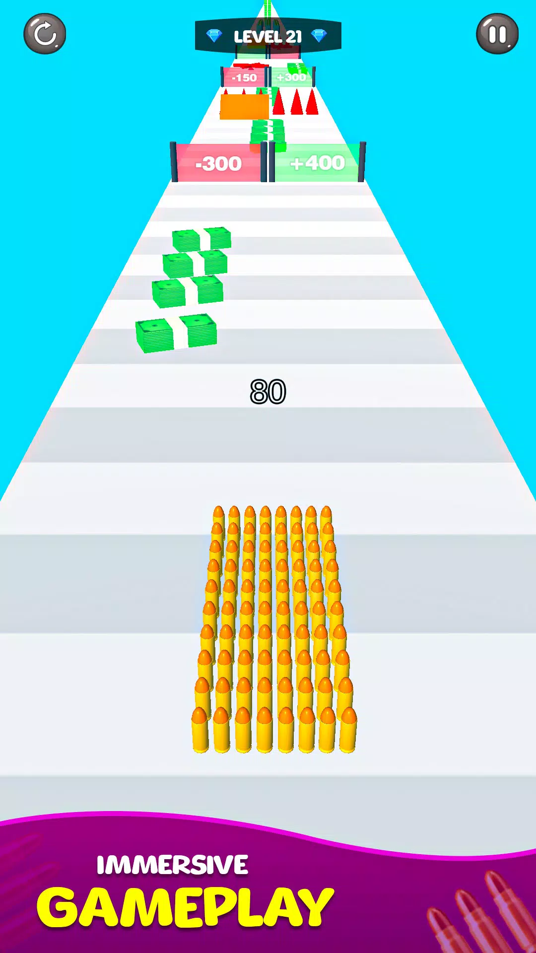Merge Bullet Army Game Run 3D 스크린샷 4