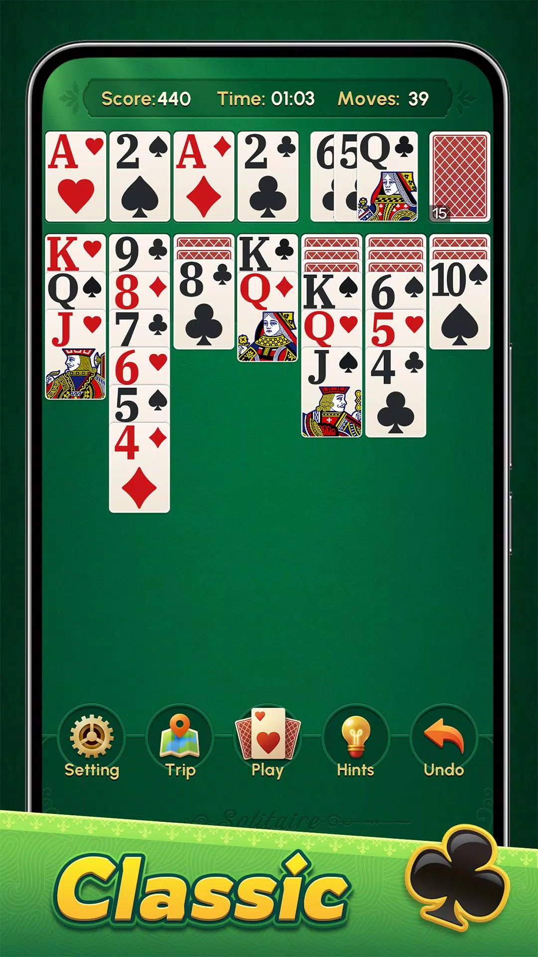 Classic Solitaire: Regal Card应用截图第1张