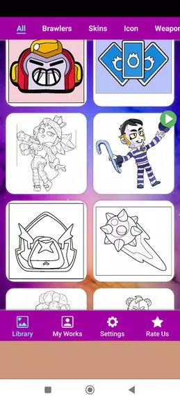 Coloring Book of Brawl S. Fans應用截圖第3張