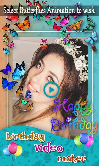 Birthday Video & Status Maker Capture d’écran 4