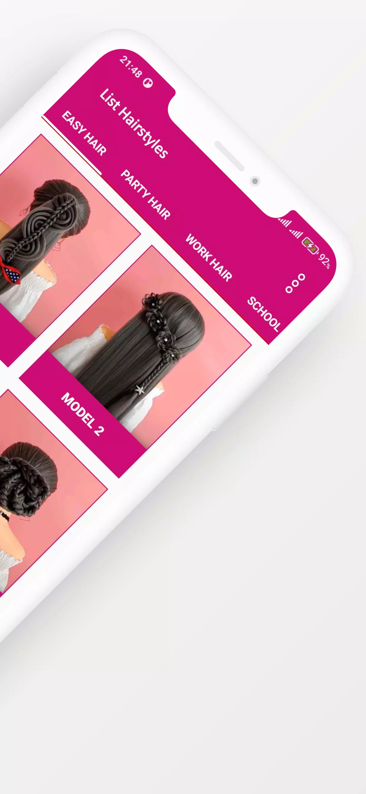 Easy Hairstyles for Girls Captura de tela 3