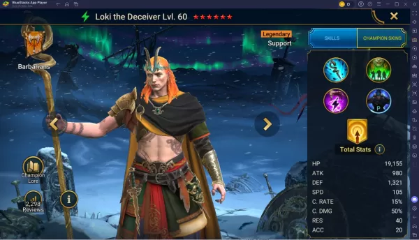 Loki der Betrüger - Legendärer Unterstützungs-Champion in RAID: Shadow Legends