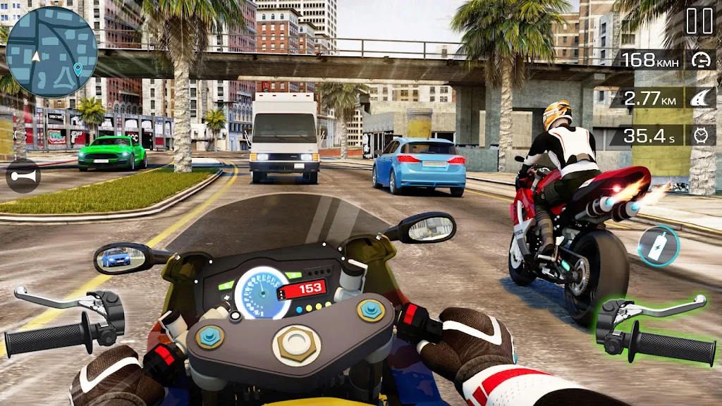 Highway Bike Riding Simulator Screenshot 1