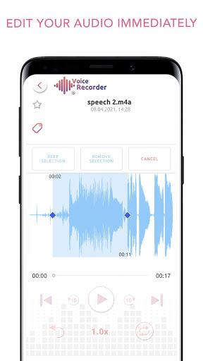 Voice Recorder and Editor App Capture d'écran 2