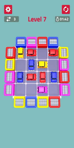 Color Cars Slide Puzzle Game Screenshot 3