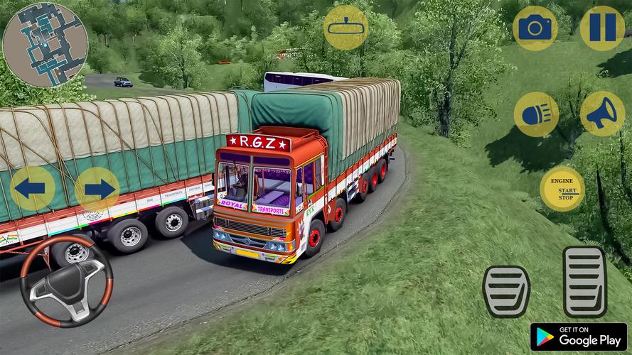 Indian Truck Cargo Truck Games Скриншот 3