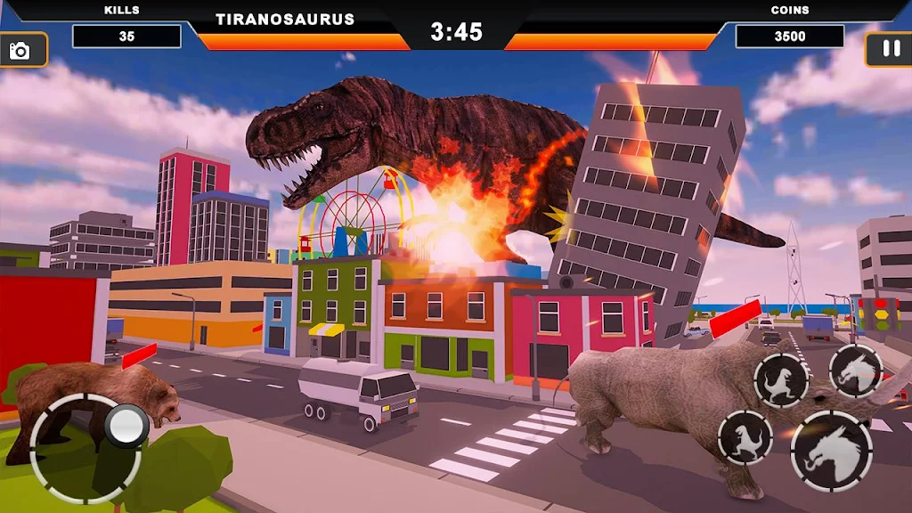 Dinosaur Rampage: Dino City Rampage Simulator應用截圖第2張