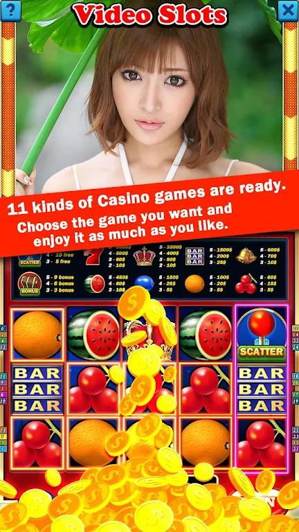 HOT Bikini Girl Casino Slots Captura de tela 1