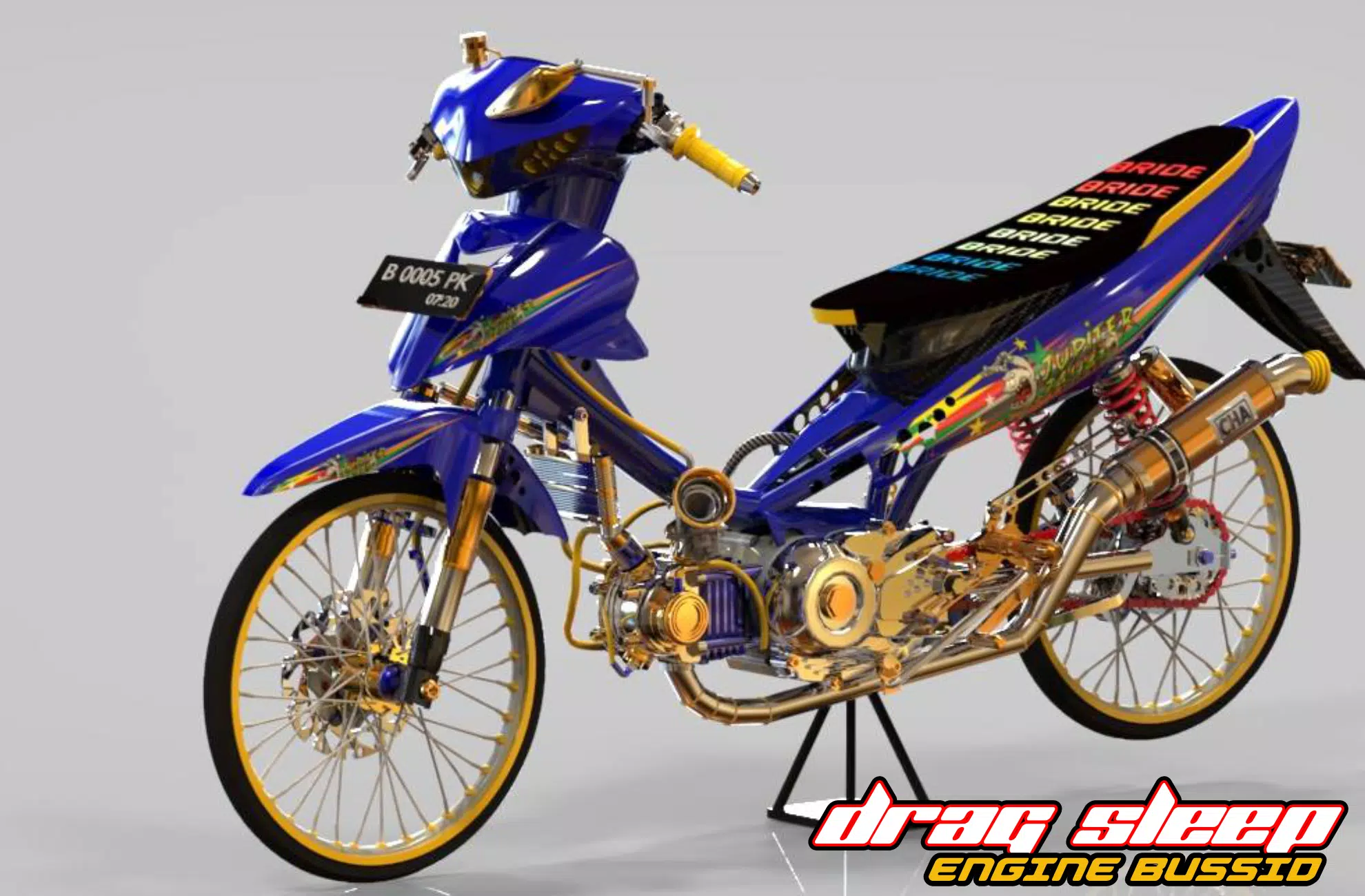 Mod Drag Sleep Engine Bussid スクリーンショット 1