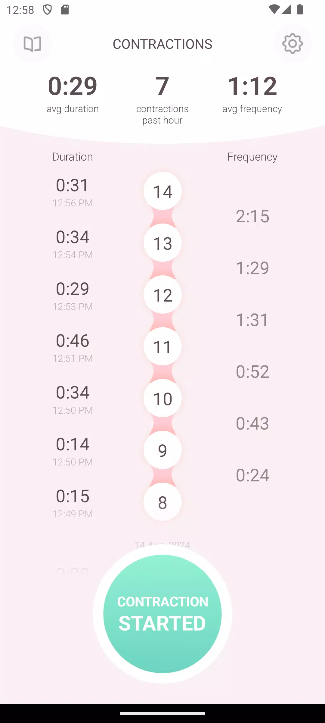 Contraction Timer & Counter 9m应用截图第2张