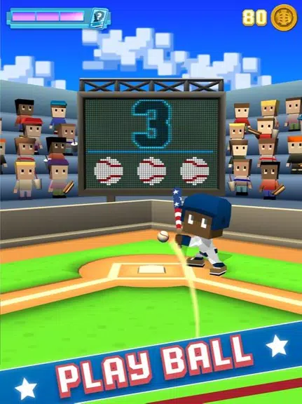 Blocky Baseball Скриншот 1