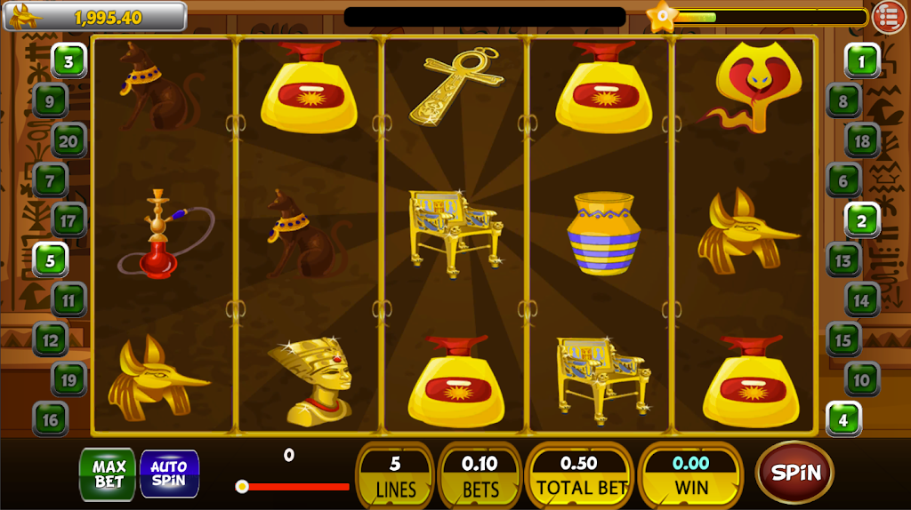 Classic Cleopatra Egypt Slot Machine ♛ Скриншот 3