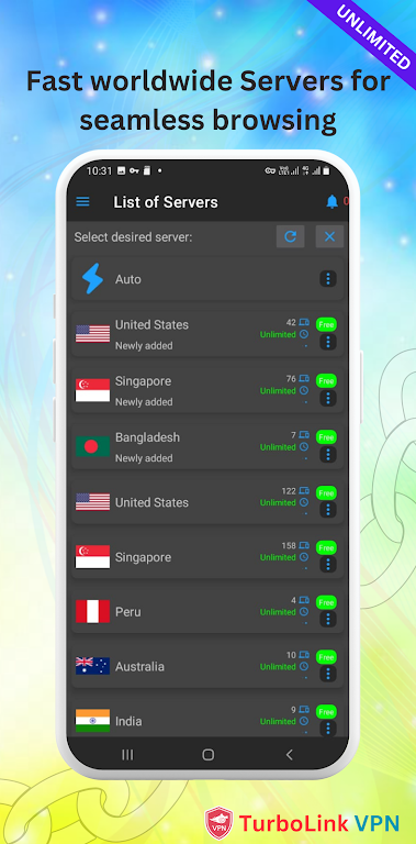 TurboLink VPN - Fast VPN Proxy Captura de tela 2