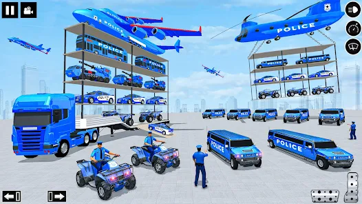 Police Multi Level Formula Car Parking Games 스크린샷 1