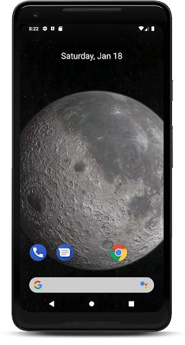 Moon 3D Live Wallpaper スクリーンショット 2