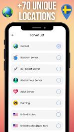 Sweden VPN Скриншот 3