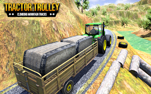 Tractor Trolley Driving Sim 3D Captura de tela 2