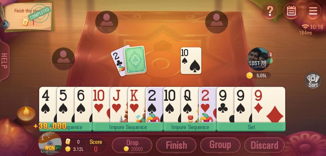 Rummy Plus - Online Indian Rummy Capture d'écran 3