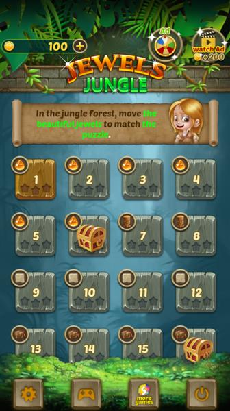 Jewels Jungle Скриншот 1