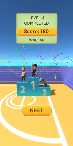 Jump Up 3D: Basketball game स्क्रीनशॉट 2